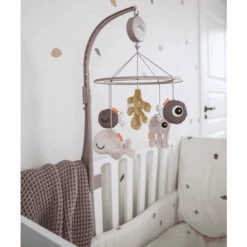 Done By Deer ™ Muziekmobiel Zee Friends Met Spiegel, Roze -Kinderspeelgoed done by deer muziekmobiel zee friends met spiegel roze a304315 3