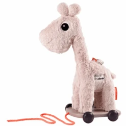 Done By Deer ™ Pull-along Dier Giraffi Raffi, Roze -Kinderspeelgoed done by deer pull along dier giraffi raffi roze a279672 2