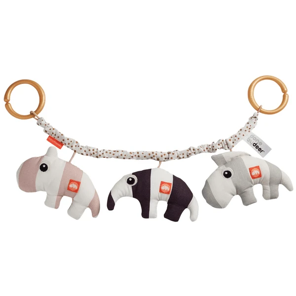 Done By Deer ™ Wandelketen Hert Friends , Roze 2 Done By Deer ™ Wandelketen Hert Friends , Roze - Afbeelding 2