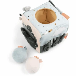 Done By Deer ™ Zintuiglijke Stoffen Kubus Hert Friends Mix Van Kleuren -Kinderspeelgoed done by deer zintuiglijke stoffen kubus hert friends mix van kleuren a337871 3