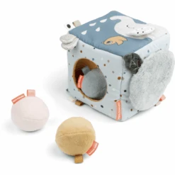 Done By Deer ™ Zintuiglijke Stoffen Kubus Hert Friends Mix Van Kleuren -Kinderspeelgoed done by deer zintuiglijke stoffen kubus hert friends mix van kleuren a337871 4