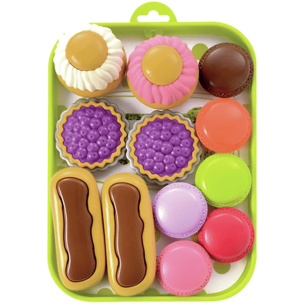 Ecoiffier 100 % Chef Dienblad Met Lekkernijen 1 Ecoiffier 100 % Chef Dienblad Met Lekkernijen