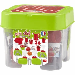 Ecoiffier 100 % Chef Dinerset Box 6 Ecoiffier 100 % Chef Dinerset Box -Kinderspeelgoed ecoiffier 100 chef dinerset box a271732 2