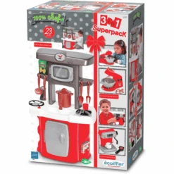 Ecoiffier 3-in-1 Superpack Met Keuken, Espressomachine En Keukenmachine -Kinderspeelgoed ecoiffier 3 in 1 superpack met keuken espressomachine en keukenmachine a363395 4