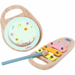 Eichhorn Peppa Pig Houten Muziek Set, 2 Stuks.