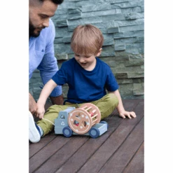 EverEarth Ever Earth ® Pull-along Recycling Truck - Pastel 8 EverEarth Ever Earth ® Pull-along Recycling Truck - Pastel -Kinderspeelgoed ever earth pull along recycling truck pastel a415218 3