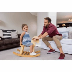 EverEarth® Bamboe Schommelpaard -Kinderspeelgoed everearth bamboe schommelpaard a185852 3