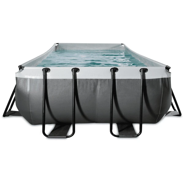 EXIT TOYS EXIT Black Leather Zwembad 540x250x100cm Met Filterpomp - Zwart 3 EXIT TOYS EXIT Black Leather Zwembad 540x250x100cm Met Filterpomp - Zwart - Afbeelding 3