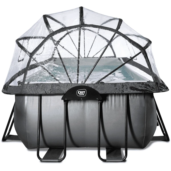EXIT TOYS EXIT Black Leather Zwembad 540x250x100cm Met Sand Filterpomp, Afdekking En Warmtepomp - Zwart 4 EXIT TOYS EXIT Black Leather Zwembad 540x250x100cm Met Sand Filterpomp, Afdekking En Warmtepomp - Zwart - Afbeelding 4