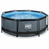 EXIT TOYS EXIT Frame Pool ø244x76cm - GrijsEXIT PeakPro ø10ft Zwart