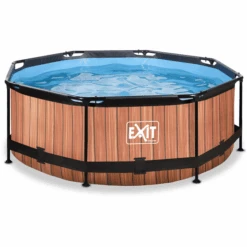 EXIT TOYS EXIT Frame Pool ø244x76cm - Hout OptiekEXIT PeakPro ø10ft Zwart