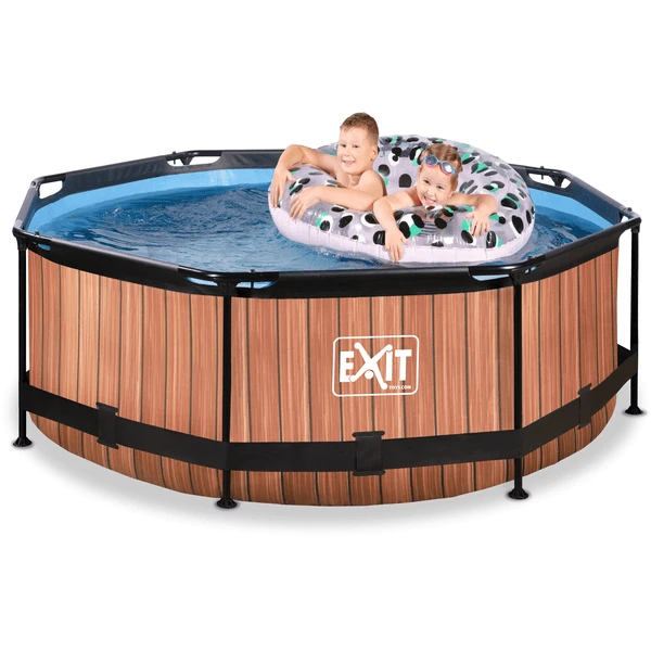 EXIT TOYS EXIT Frame Pool ø244x76cm - Hout OptiekEXIT PeakPro ø10ft Zwart 4 EXIT TOYS EXIT Frame Pool ø244x76cm - Hout OptiekEXIT PeakPro ø10ft Zwart - Afbeelding 4