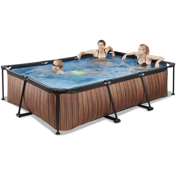 EXIT TOYS EXIT Frame Zwembad 300x200x65cm (12v) - Hout Optiek 5 EXIT TOYS EXIT Frame Zwembad 300x200x65cm (12v) - Hout Optiek - Afbeelding 5