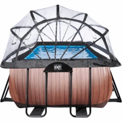 EXIT TOYS EXIT Frame Zwembad 4x2x1,22m (12v Sand Filter) - Houtoptiek + Zonnedak + Warmtepomp -Kinderspeelgoed exit frame zwembad 4x2x1 22m 12v sand filter houtoptiek zonnedak warmtepomp a305971 3