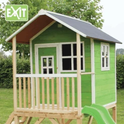 EXIT TOYS EXIT Loft 500 Houten Speelhuis - Groen 8 EXIT TOYS EXIT Loft 500 Houten Speelhuis - Groen -Kinderspeelgoed exit loft 500 houten speelhuis groen a248336 3