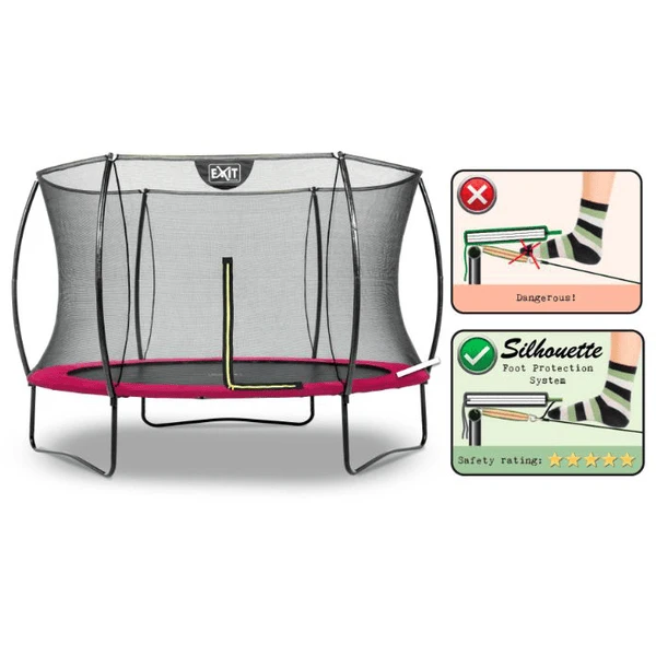 EXIT TOYS EXIT Silhouette Trampoline ø305cm - Roze 2 EXIT TOYS EXIT Silhouette Trampoline ø305cm - Roze - Afbeelding 2