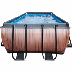 EXIT TOYS EXIT Wood Pool 540x250x122cm Met Afdekking En Sand Filterpomp, Bruin 8 EXIT TOYS EXIT Wood Pool 540x250x122cm Met Afdekking En Sand Filterpomp, Bruin -Kinderspeelgoed exit wood pool 540x250x122cm met afdekking en sand filterpomp bruin a294633 3
