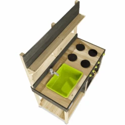 EXIT TOYS EXIT Yummy 200 Houten Buitenkeuken - Naturel -Kinderspeelgoed exit yummy 200 houten buitenkeuken naturel a268350 2