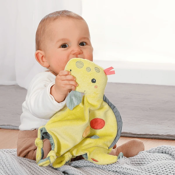 Fehn ® Knuffeldoek Handpop Dino 2 Fehn ® Knuffeldoek Handpop Dino - Afbeelding 2