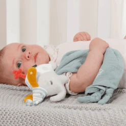 Fehn ® Knuffeldoekje Olifant Goede Nacht -Kinderspeelgoed fehn knuffeldoekje olifant goede nacht a314280 4