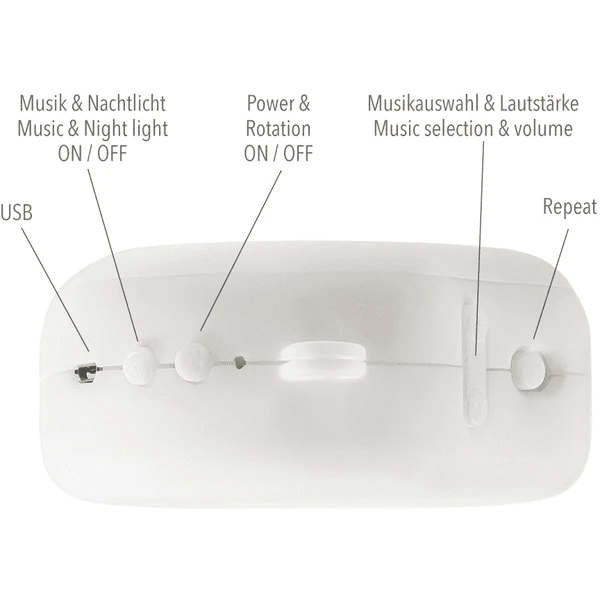 Fehn ® MP3 Mobiele Beweging Met Nachtlampje 5 Fehn ® MP3 Mobiele Beweging Met Nachtlampje - Afbeelding 5