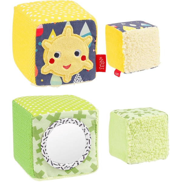Fehn ® Set Van 4 Kubussen COLOR Friends 3 Fehn ® Set Van 4 Kubussen COLOR Friends - Afbeelding 3