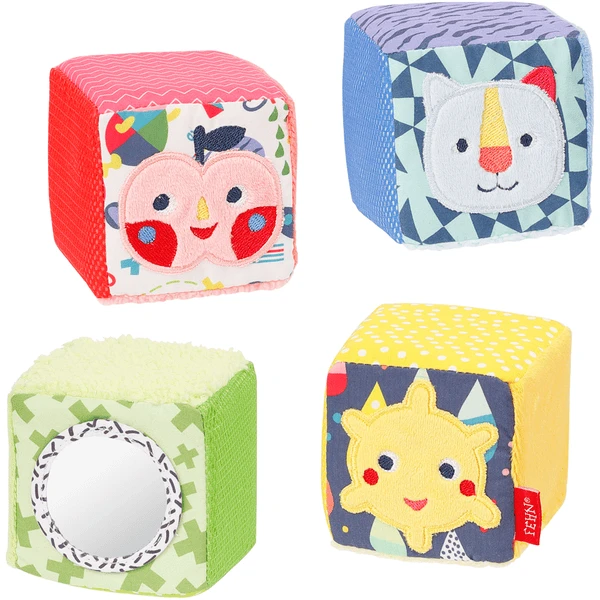 Fehn ® Set Van 4 Kubussen COLOR Friends 1 Fehn ® Set Van 4 Kubussen COLOR Friends