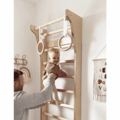 Fitwood TAIMI MINI Wandrekken, Wit - Berk -Kinderspeelgoed fitwood taimi mini wandrekken wit berk a377526 4