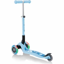 GLOBBER JUNIOR FOLDABLE FANTASY LIGHT S Pastel Blauw- Flower S, Met Verlichte Wielen -Kinderspeelgoed globber junior foldable fantasy light s pastel blauw flower s met verlichte wielen a353119 2