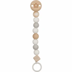 Goki Dummy Ketting Ster Grijs