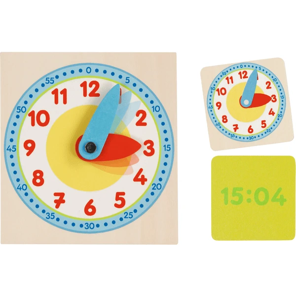 Goki Leren Klok In Houten Doos 4 Goki Leren Klok In Houten Doos - Afbeelding 4