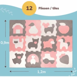 Hakuna Matte Puzzelmat - Boerderij (120 X 90 Cm) -Kinderspeelgoed hakuna matte puzzelmat boerderij 120 x 90 cm a297985 1