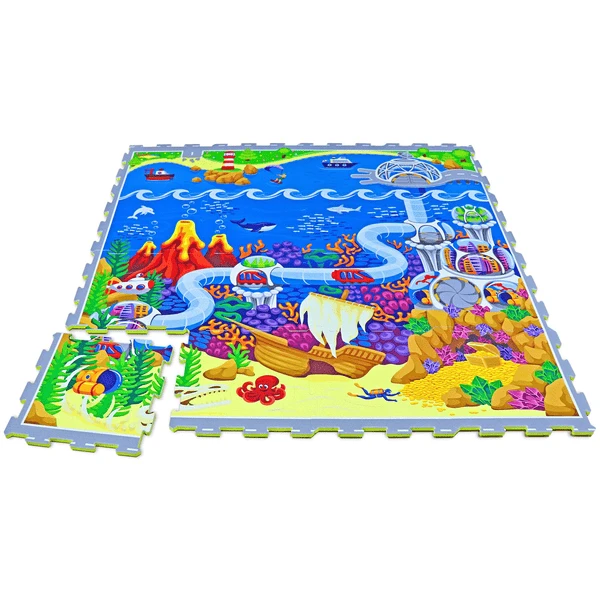 Hakuna Matte Puzzelmat - Ocean (120 X 120 Cm) 2 Hakuna Matte Puzzelmat - Ocean (120 X 120 Cm) - Afbeelding 2