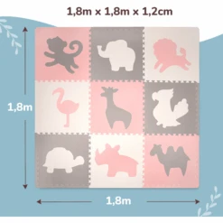 Hakuna Matte XXL Puzzelmat - Afrika 180x120 Cm -Kinderspeelgoed hakuna matte xxl puzzelmat afrika 180x120 cm a328686 4