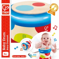 Hape Baby-Trommel 9 Hape Baby-Trommel -Kinderspeelgoed hape baby trommel a227448 4