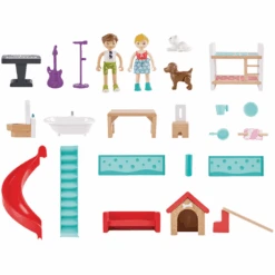 Hape Interactief Poppenhuis -Kinderspeelgoed hape interactief poppenhuis a346773 2