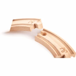 Hape Korte Spoorweg Bocht Rails, 4 Stuks