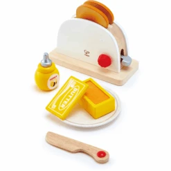 HAPE Pop-Up-Toaster-set -Kinderspeelgoed hape pop up toaster set a228214 2
