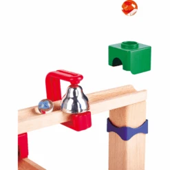 Hape Tweebaans Knikkerbaan Met Dominostenen -Kinderspeelgoed hape tweebaans knikkerbaan met dominostenen a390063 3