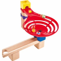 Hape Tweebaans Knikkerbaan Met Dominostenen -Kinderspeelgoed hape tweebaans knikkerbaan met dominostenen a390063 4