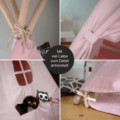 Hej Loenne Kindertent, Roze -Kinderspeelgoed hej loenne kindertent roze a364784 4