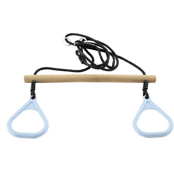 Hörby Bruk Trapeze Met Turnringen Lichtblauw 2 Hörby Bruk Trapeze Met Turnringen Lichtblauw - Afbeelding 2