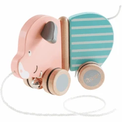 Howa Trekvarkentje "Berta" Gemaakt Van Hout -Kinderspeelgoed howa trekvarkentje berta gemaakt van hout a349758 4