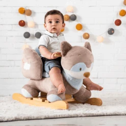 NATTOU Jim & Bob Schommeldier Bob Wasbeer -Kinderspeelgoed jim bob schommeldier bob wasbeer a343488 3