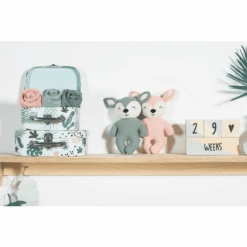 Jollein Knuffel Deer Pale Pink -Kinderspeelgoed jollein knuffel deer pale pink a283068 2