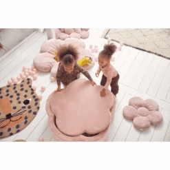 KIDKII Bloemen Speelmat Velvet Oud Roze -Kinderspeelgoed kidkii bloemen speelmat velvet oud roze a375506 3