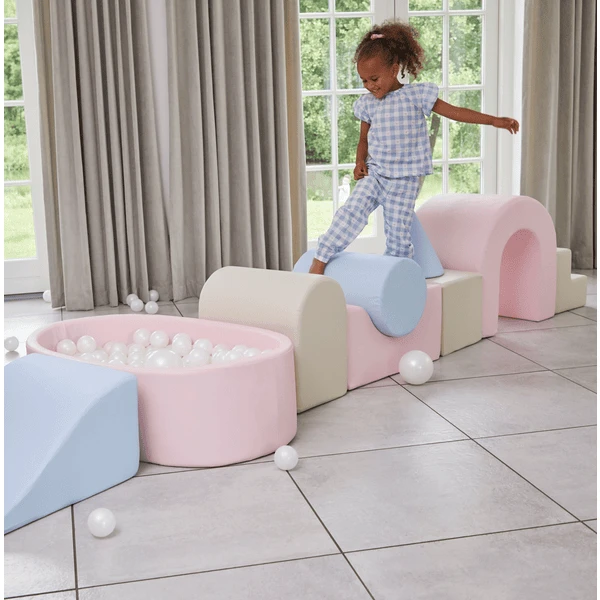 KIDKII Lux Ball Bath Imitation Leather Oud Roze 3 KIDKII Lux Ball Bath Imitation Leather Oud Roze - Afbeelding 3