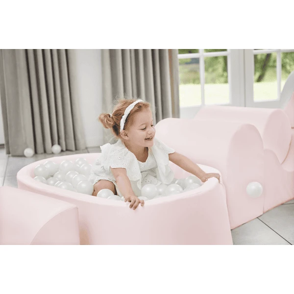 KIDKII Lux Ball Bath Imitation Leather Oud Roze 4 KIDKII Lux Ball Bath Imitation Leather Oud Roze - Afbeelding 4