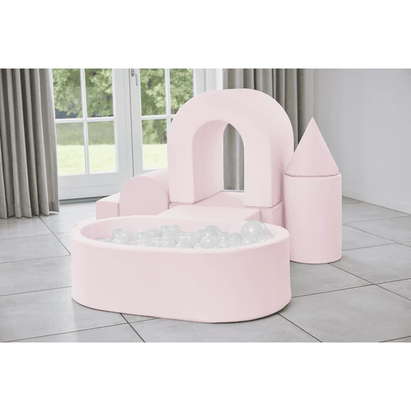 KIDKII Lux Ball Bath Imitation Leather Oud Roze 5 KIDKII Lux Ball Bath Imitation Leather Oud Roze - Afbeelding 5