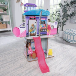 Kidkraft ® Luxe Life 2-in-1 Vliegveld & Jet -Kinderspeelgoed kidkraft luxe life 2 in 1 vliegveld amp jet a375021 2